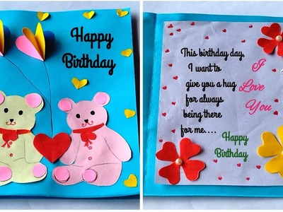 Happy Birthday Card For Friend | Beautiful Handmade Birthday Card | Happy Birthday Card For Sister