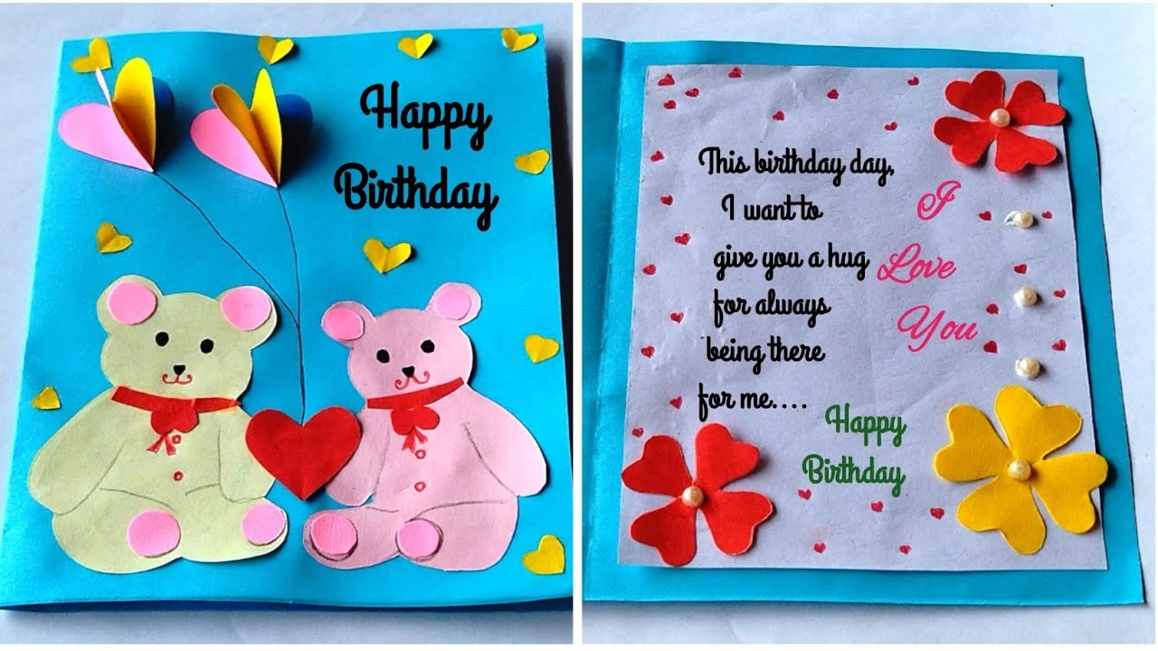 Happy Birthday Card For Friend | Beautiful Handmade Birthday Card | Happy Birthday Card For Sister