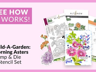 How to Create Art with Build-A-Garden: Morning Asters