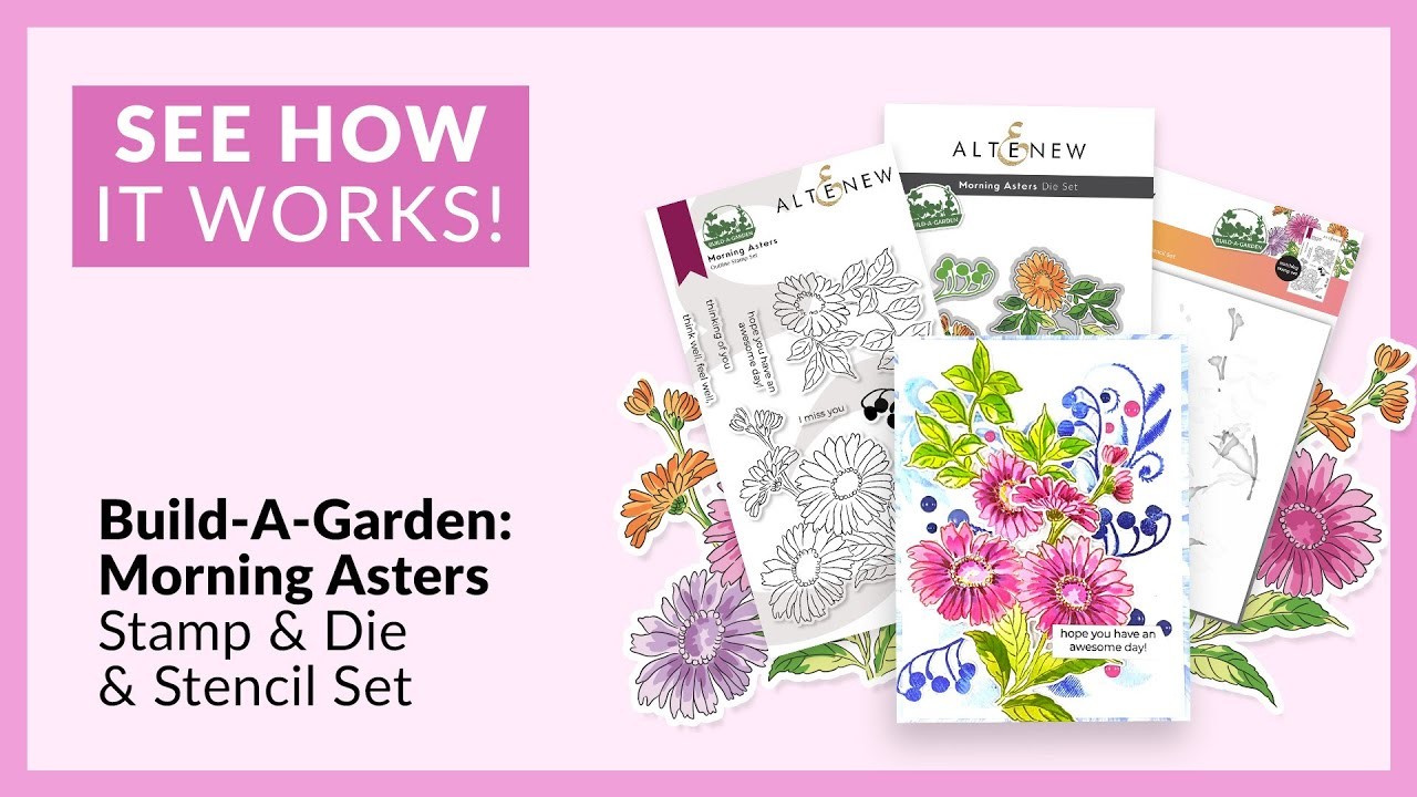 How to Create Art with Build-A-Garden: Morning Asters