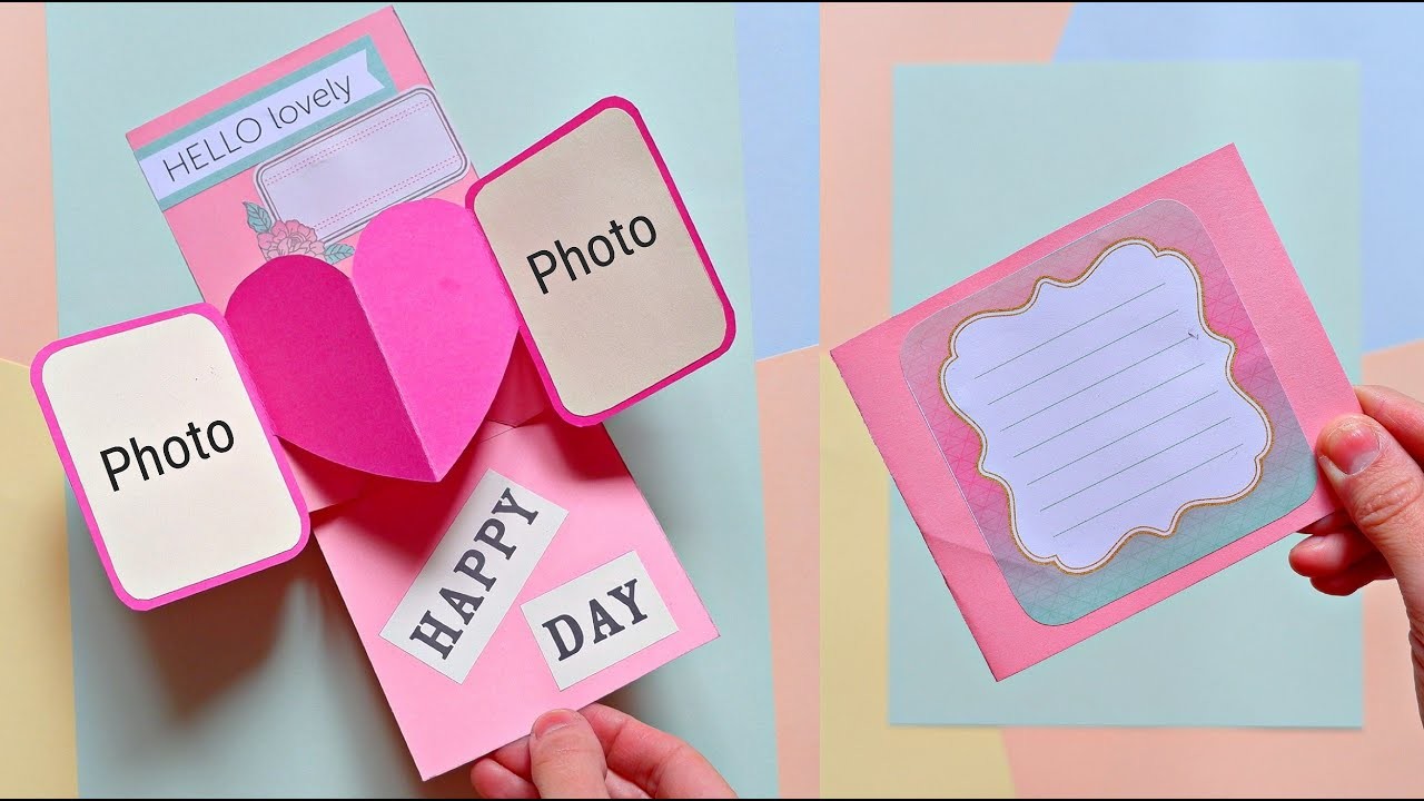 How to make a Heart Pop-Up Card | DIY Greeting Cards For Valentine’s Day