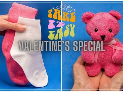 How to make a teddy bear???? Made from Socks ????| DIY Gift Idea #valentine