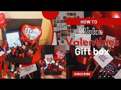 How to make gift box for Valentines | gift box tutorial | DIY |Valentines Pt.3 #love #valentinesgift