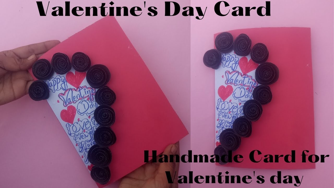 How to make Handmade Valentine's day Card|Easy Card|Valentine's day Cute Card