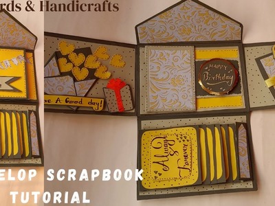 How to make Mini Envelope Scrapbook | Easy envelop album ideas @giftcardshandicrafts