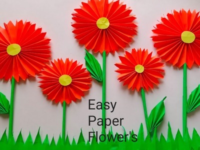 How To Make Paper Flower -Easy Handmade Origami