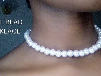 How to make PEARL NECKLACE. Handmade Necklace. DIY