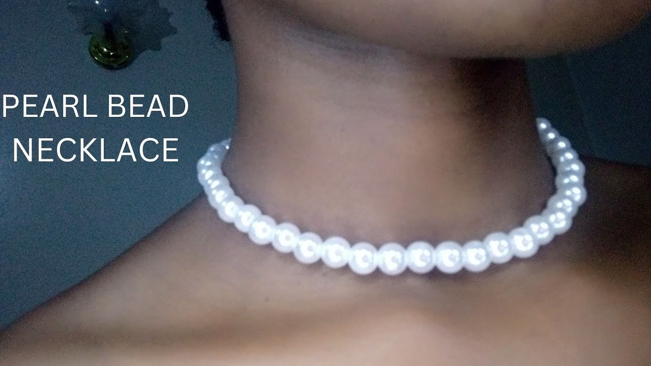 How to make PEARL NECKLACE. Handmade Necklace. DIY