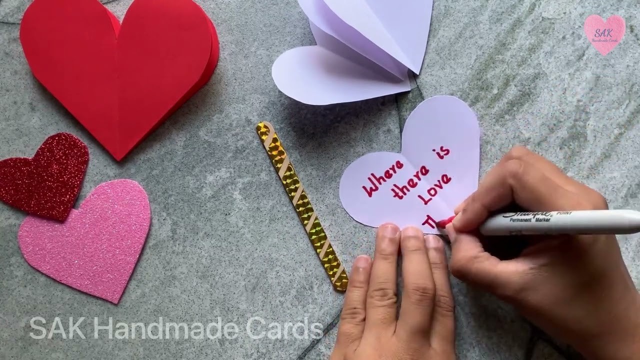 How to make valentine's day card | Happy Valentine’s Day | Valentine Cards Handmade Easy