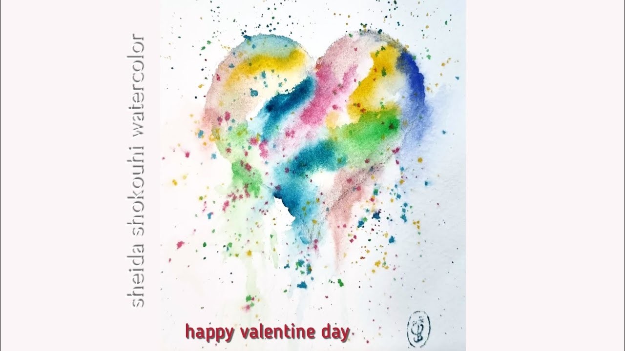 How to paint a handmade card for Valentine's Day