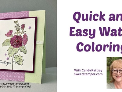 How to Watercolor a Heat Embossed Image