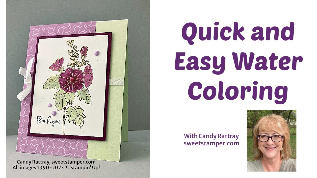 How to Watercolor a Heat Embossed Image