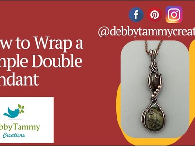 How to Wire Wrap a Simple Double Pendant