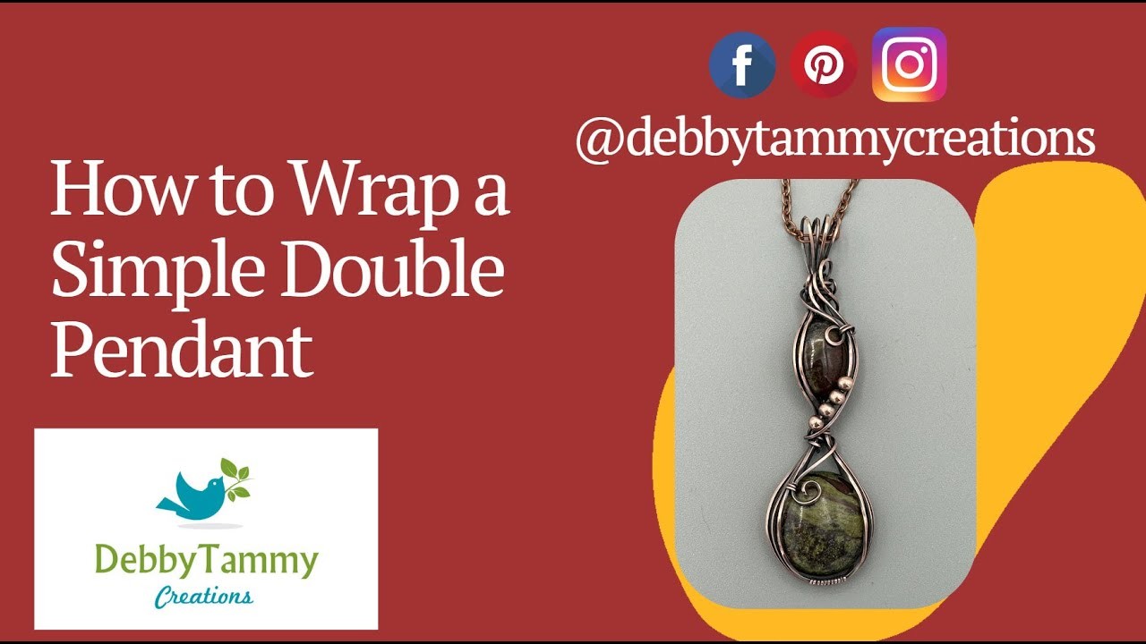 How to Wire Wrap a Simple Double Pendant