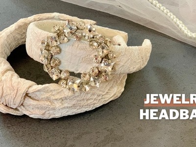 Jewelry headband Diy. How to make headband with rhinestone