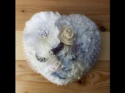 Learn to make these Puffy Heart Tins with simple embellishments