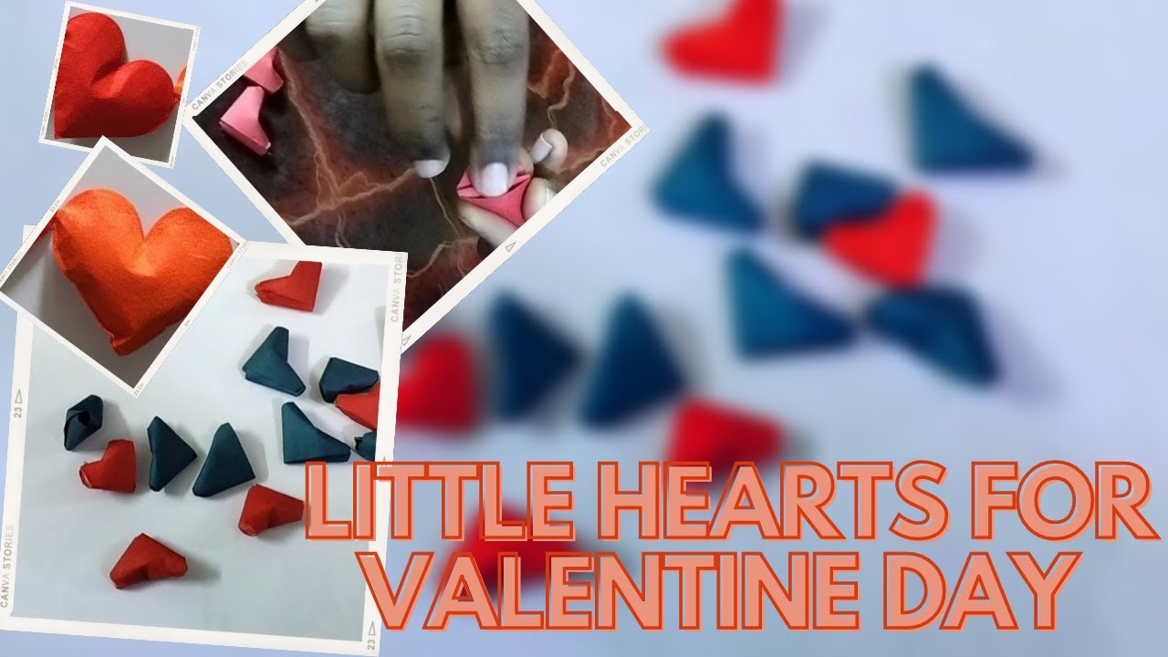 Little hearts for valentine day | Surprise your lover with handmade valentine day gifts |