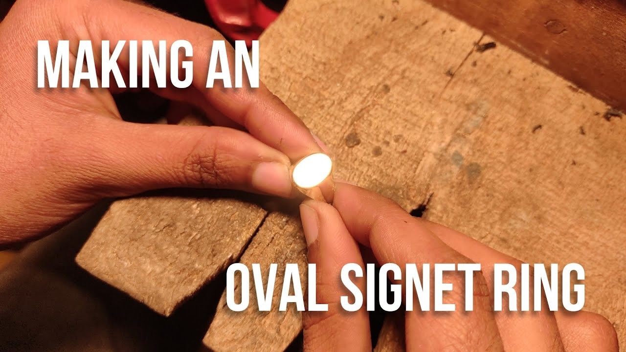 Making an Oval Signet Ring | Custom Handmade jewellery