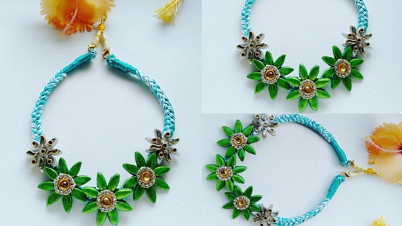 New Design DIY Silk Thread Necklace Ideas - Ladies Special Jewellery. Handmade Chocker Necklace