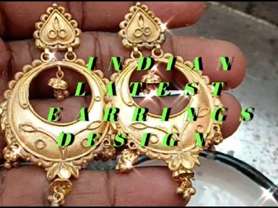 New Gold Earrings Design.indian jewellery earrings design.south indian jewellery earrings design