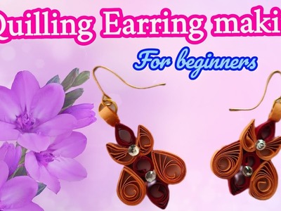 Quilling Earrings making | Handmade Earrings making | Jewellery making ideas