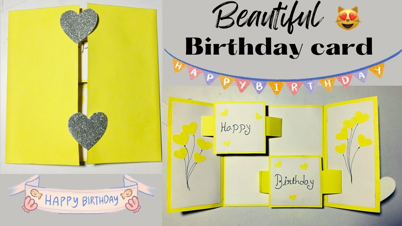 Simple Birthday Card.Handmade Birthday Card. Birthday Gift for special one. 