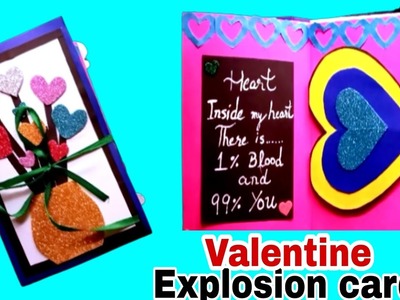 Surprise Valentine's Day Card. Special Valentinesday card diy tutorial.love card for scrapbook