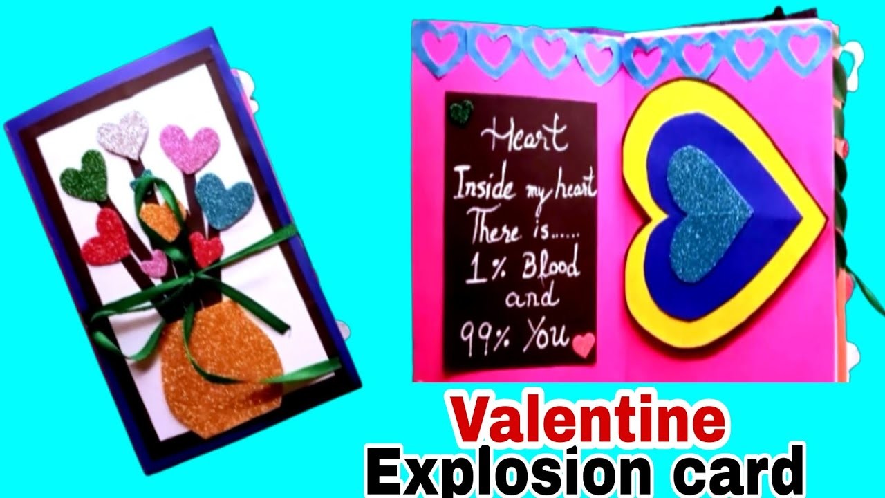 Surprise Valentine's Day Card. Special Valentinesday card diy tutorial.love card for scrapbook