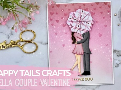 Umbrella Couple Valentine's Day Card