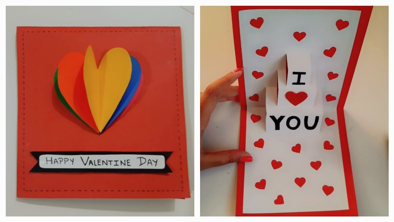 Valentine Special DIY Card ???? | Step By Step At Home | 5 Minutes Craft