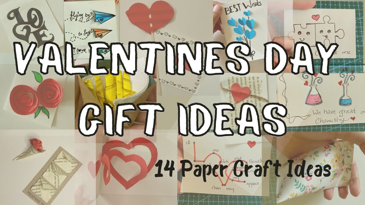 14 TYPES Valentines GIFT Ideas. Feb 14, Paper gift, Easy gift ideas #alhanartistry  #craft #diy