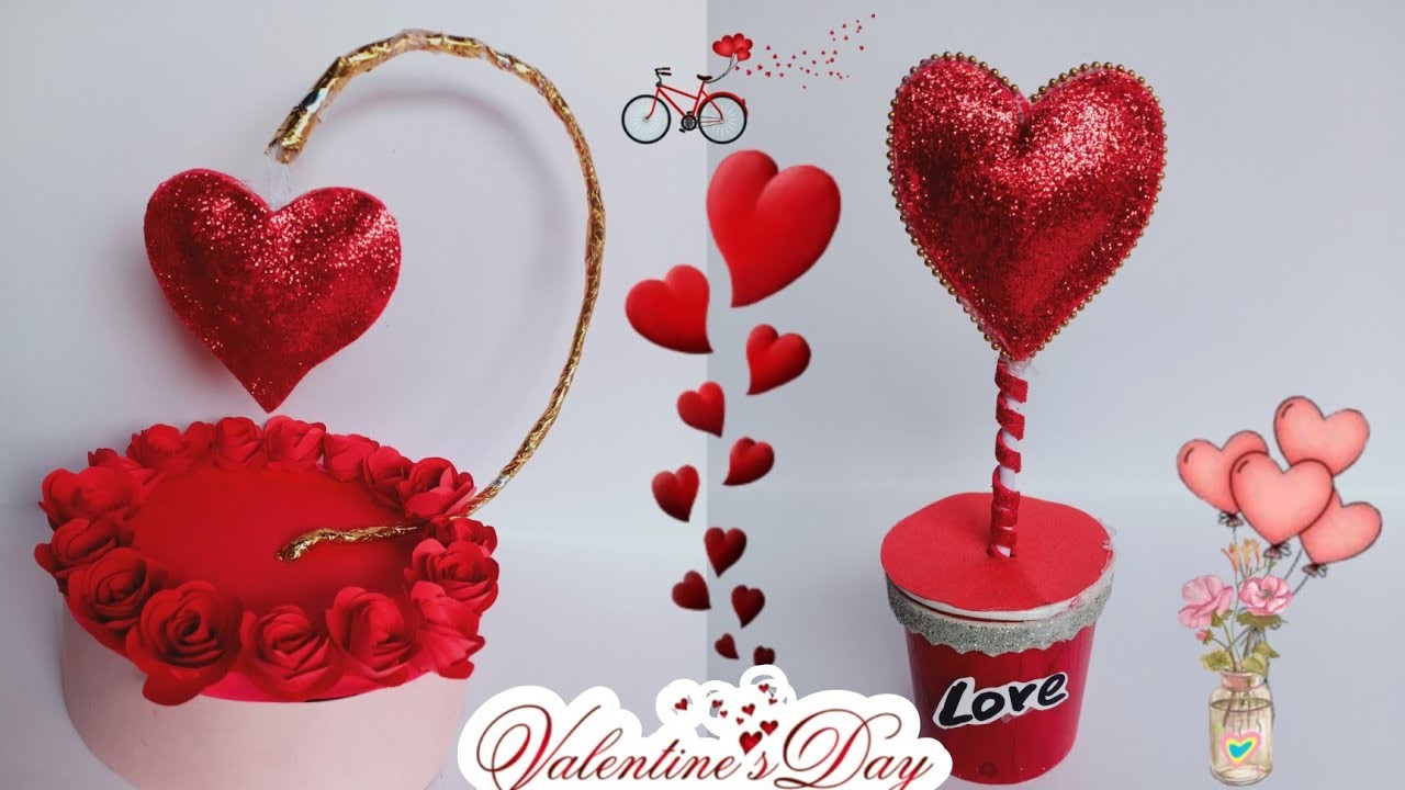 2 DIY valentine's day gift girlfriend.boyfriend.Handmade gift Making for Valentine's Day