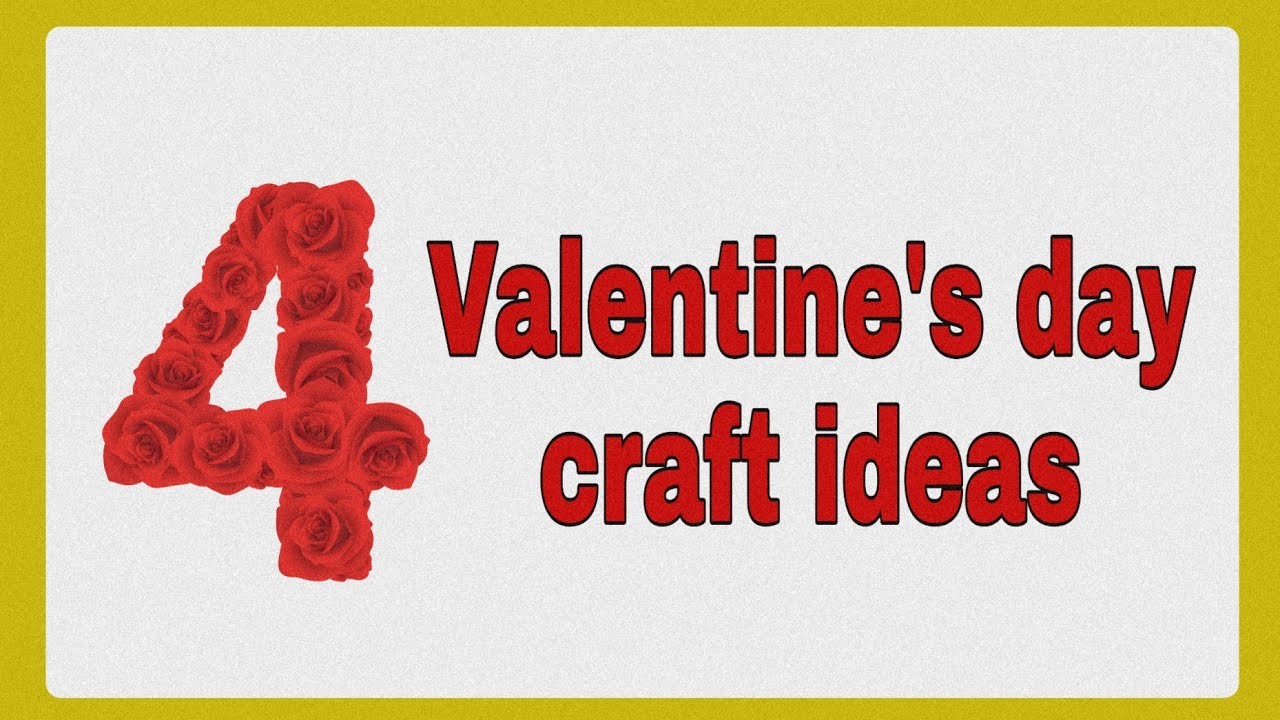 4 easy valentine's day craft ideas | valentine's day gift ideas | best out of waste #valentinesday