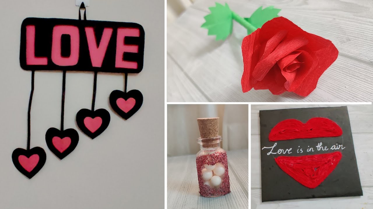 4 Last Minute  Valentine's Day Gift Ideas for him.her | BEST DIY  HANDMADE GIFT  IDEAS for Everyone