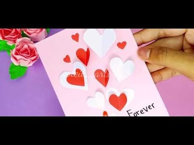 6 EASY GREETING CARDS IDEAS FOR VALENTINE.HANDMADE GREETING CARDS.VALENTINE'S DAY CARDS IDEAS