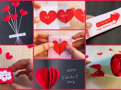 6 Easy Valentine’s Day gift ideas. diy heart handmade gifts. last minute cute gifts for friends