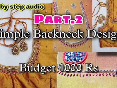 Aari Class Tamil | Simple backneck tassel for beginners in Tamil  | tassel making design PART 2