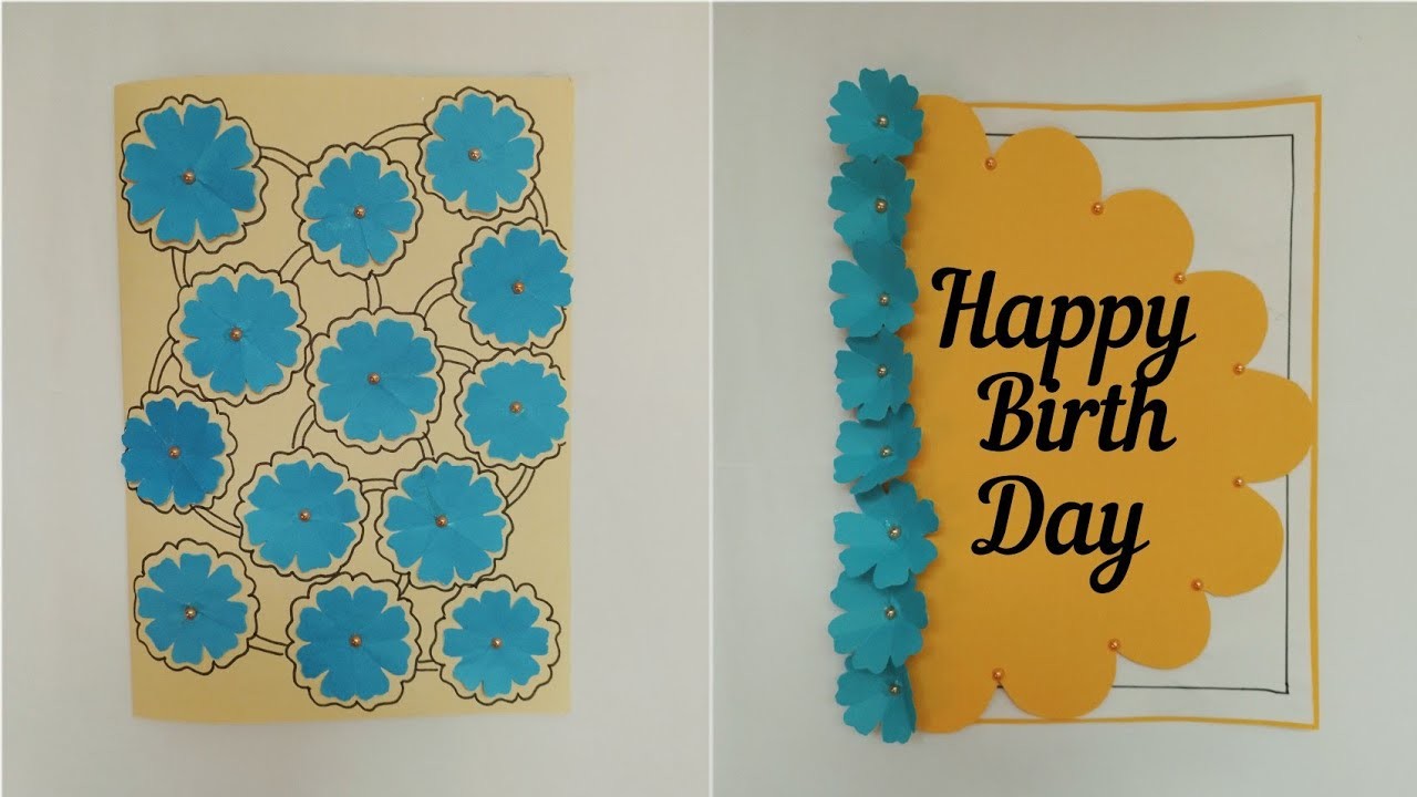 Beautiful Birthday Card Ideas | Handmade Greetings Card for loved ones| DIY birthday card idea easy