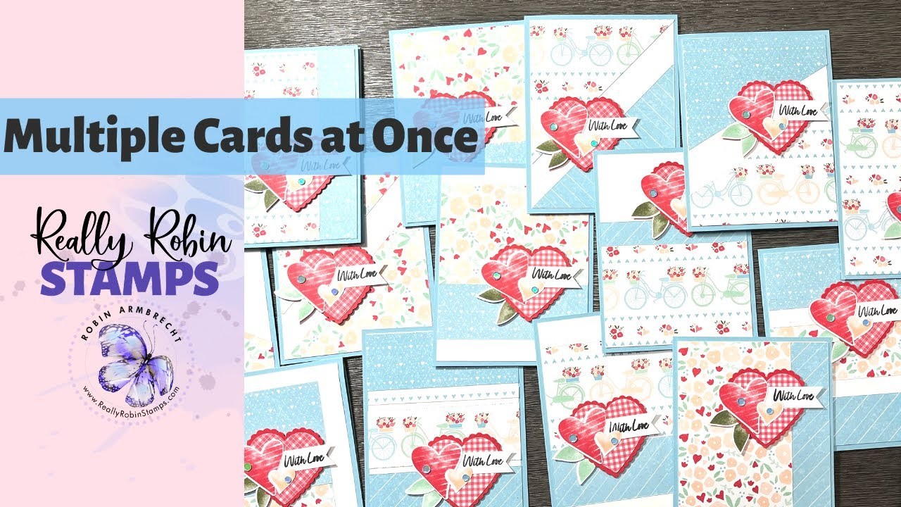 Cramming For Valentine's Day | Let's Create Multiple Cards | Country Floral Lane