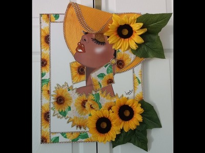 DIY - Beautiful 3D Sunflower Diva Canvas | Watch me create this!