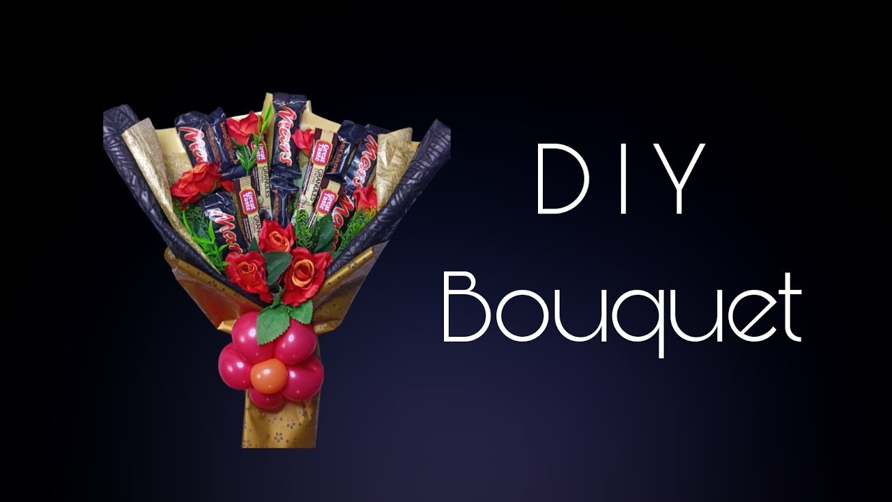 DIY Chocolate Bouquet. Assorted Chocolate Bouquet