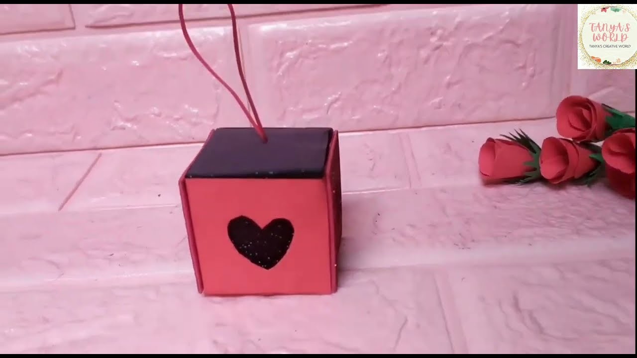 Diy Cute gift box for Valentines day || Valentine day gift box || Handmade Gift box #valentinesday