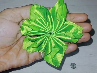 Diy: fabric flower. Easy tricks fabric flower. Kapde ke phool banana. handmade embroidery #diy
