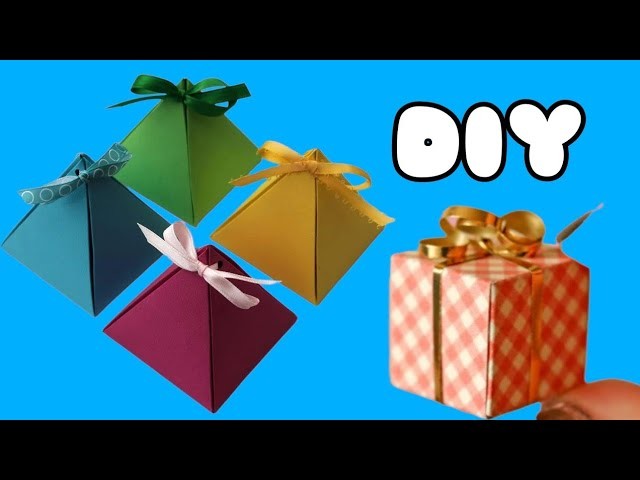 DIY gift box.how to make a gift box?.easy paper craft idea