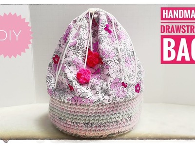 DIY: Handmade drawstring bag