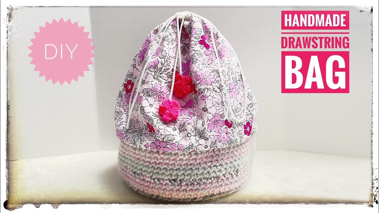 DIY: Handmade drawstring bag