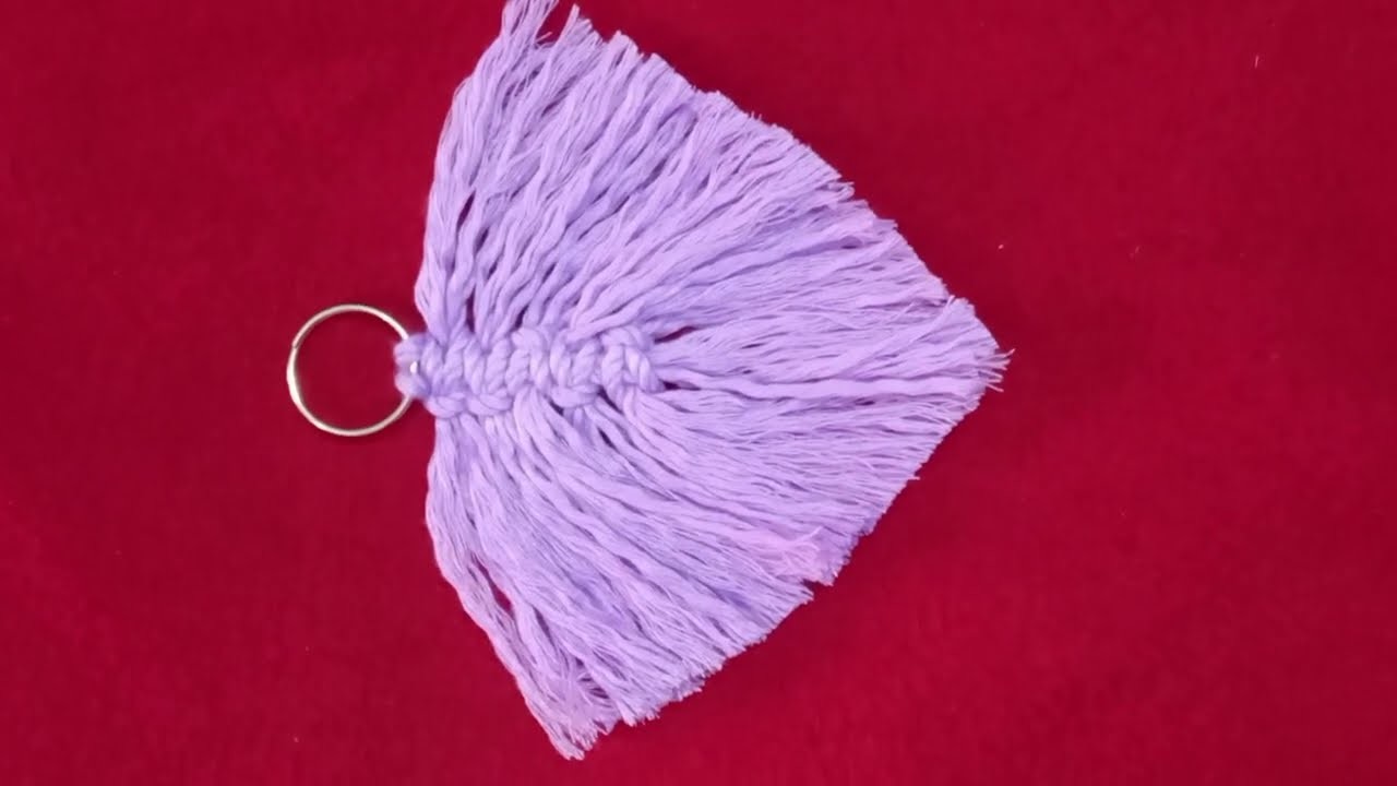 DIY │ How To Make A Macrame Feather.Leaf DIY Handmade Macrame leaf | Macrame keychain leaf