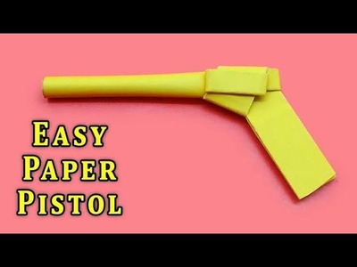 DIY - HOW TO MAKE BULLET SHOOTING GUN FROM A4 PAPER | PAPER POCKET GUN | EASY PAPER PISTOL