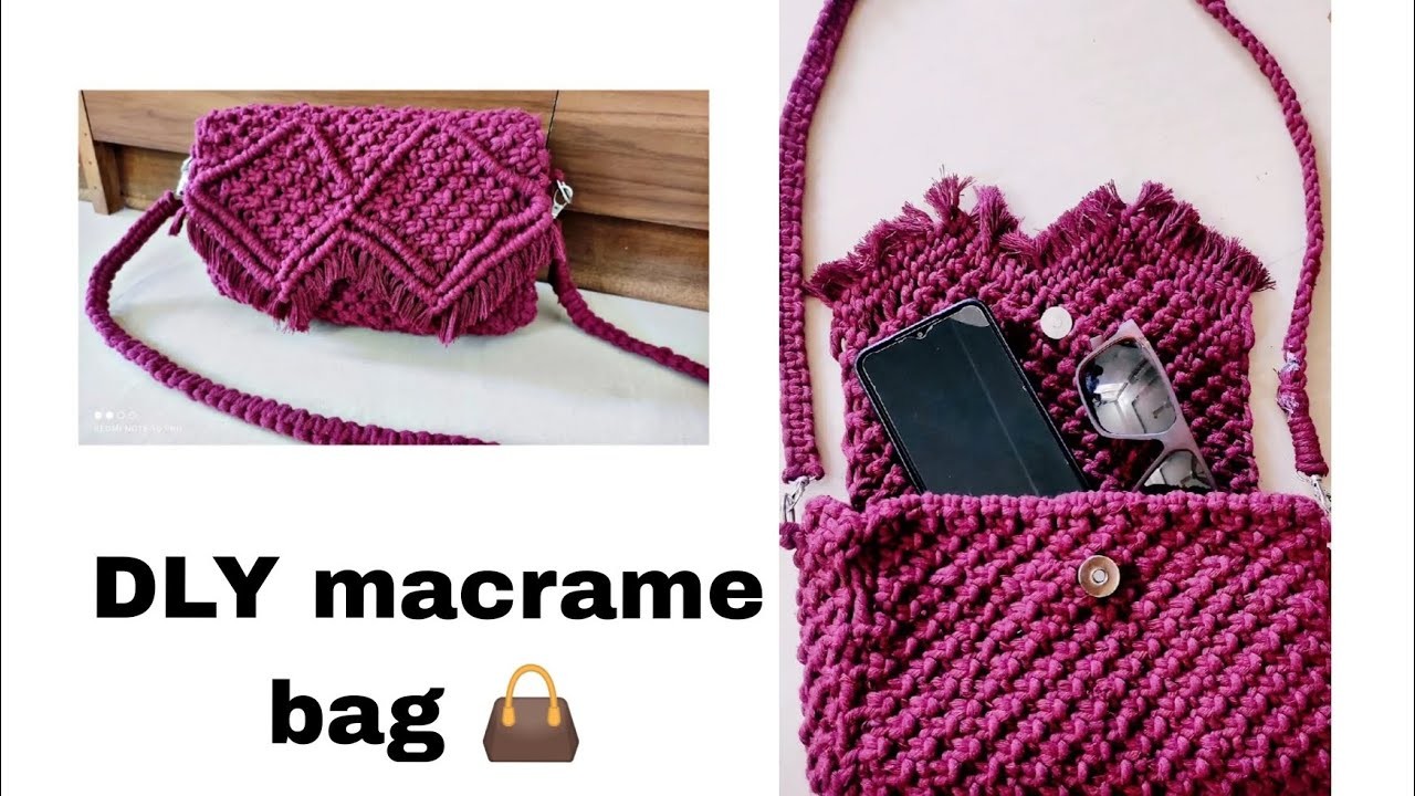 DIY macrame hand bag ????|| how to make macrame bag. || handmade