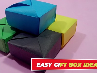 DIY Origami Paper Gift Box |  HELLO ORIGAMI CRAFT